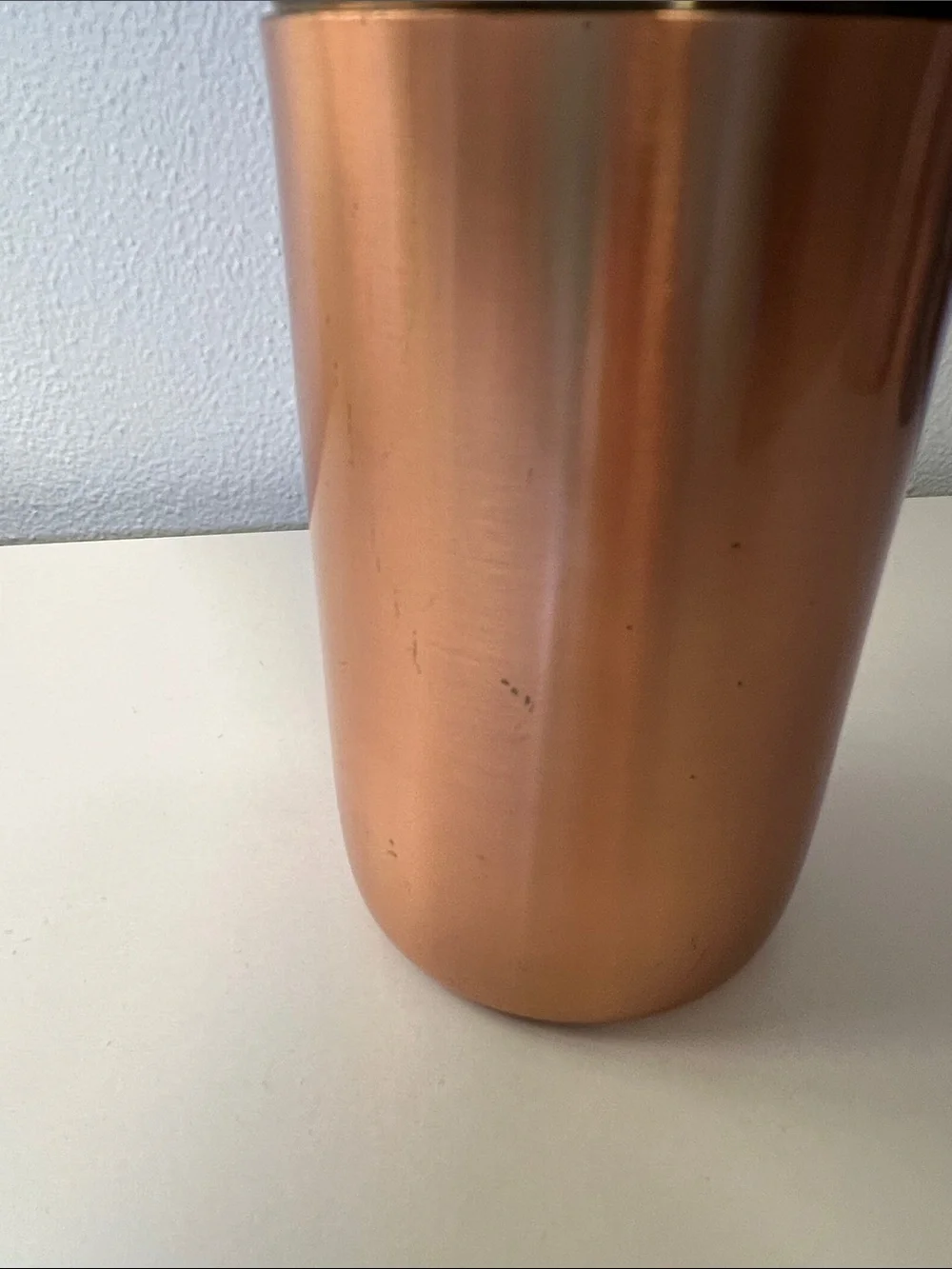 Crate & Barrel Copper Cocktail Shaker